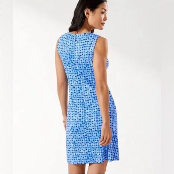 Tommy Bahama Darcy Geo Waves Dress. S - Picture 3 of 10